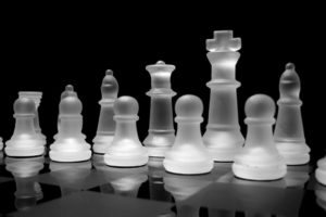 glass, Chess, Grayscale, Chess, Pieces, Glass, Art