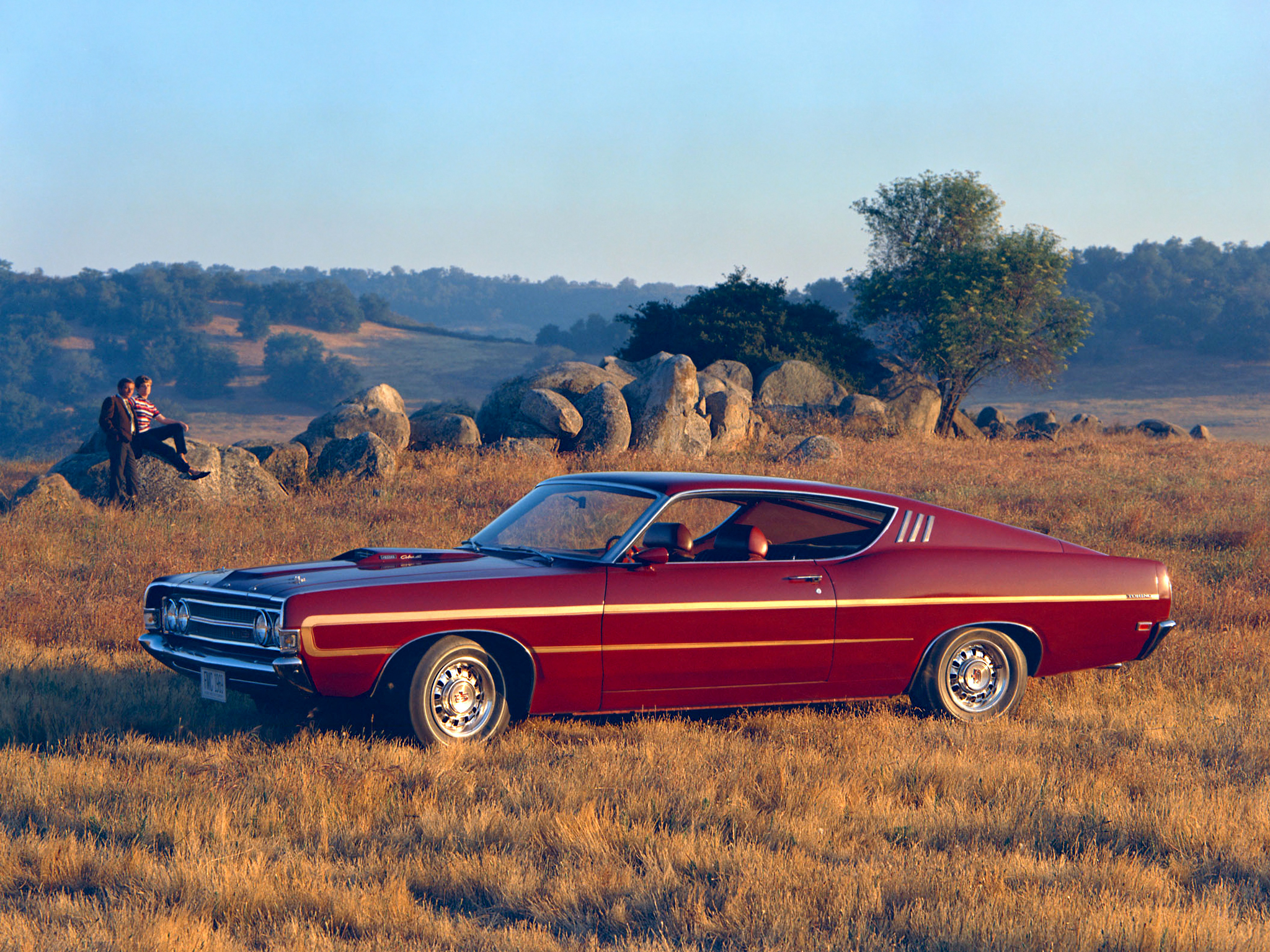 1969, Ford, Fairlane, Torino, Gt, Sportsroof, Muscle, Classic Wallpaper