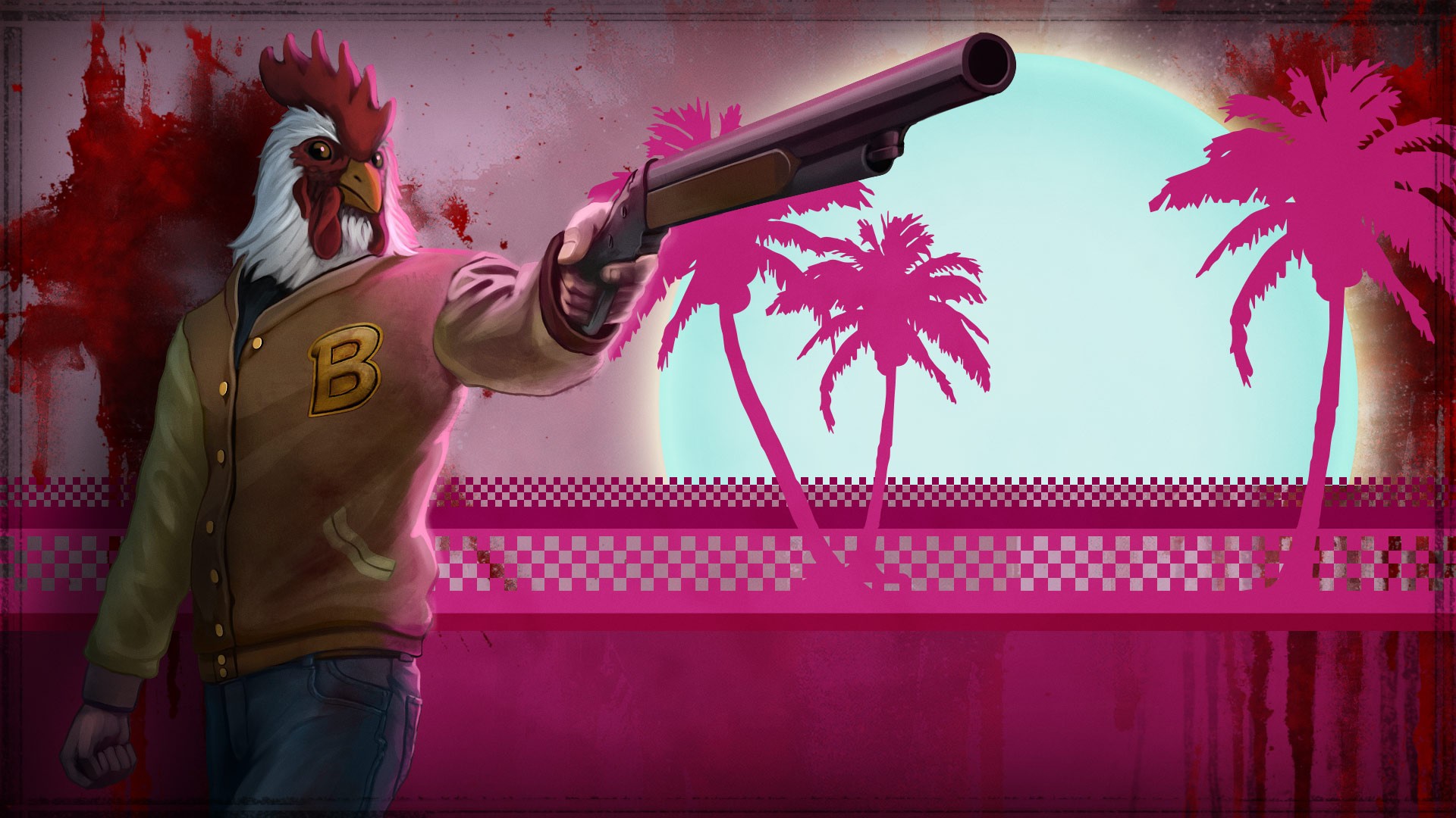 hotline, Miami, Pink Wallpaper