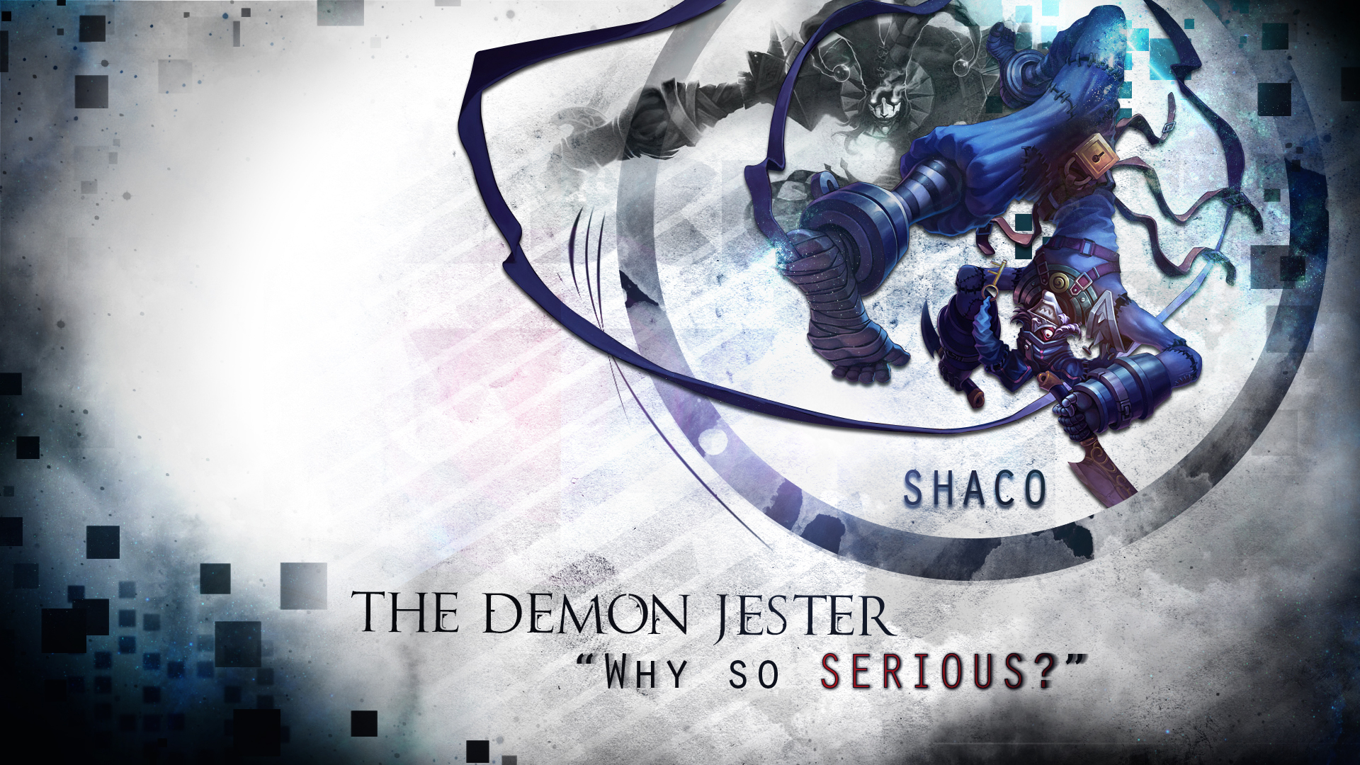 shaco, Demon, Jester, League, Of, Legends Wallpaper
