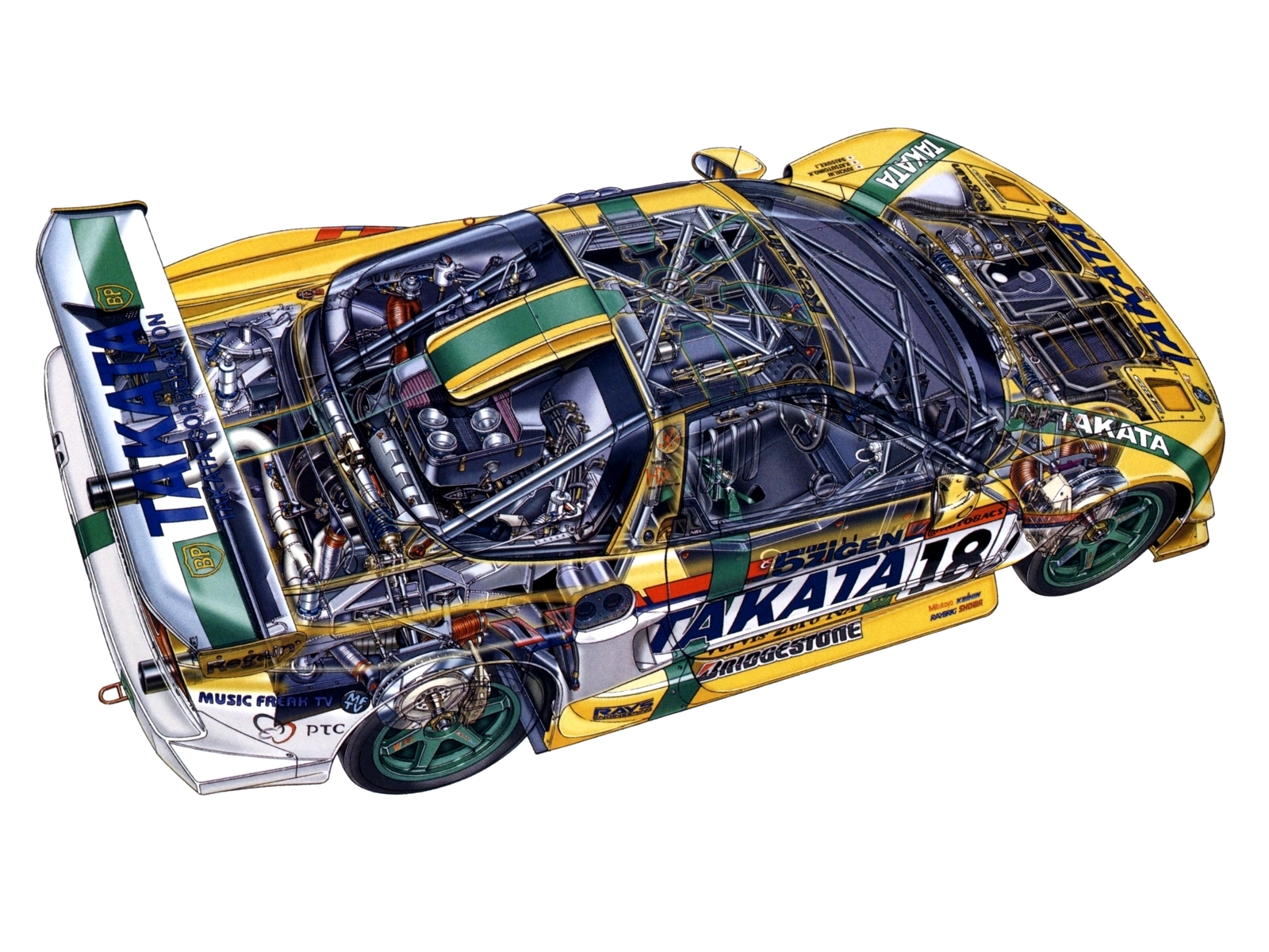 2002aei10, Honda, Nsx, Gt500, Na2, Race, Racing, Supercar, Supercars, Interior, Engine, Engines Wallpaper