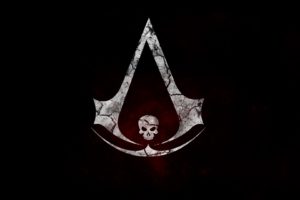 assassinand039s, Creed, Black, Flag, Logo, Skull