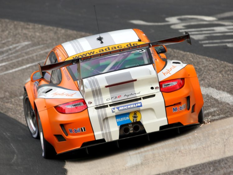 2010, Porsche, 911, Gt3, R, Hybrid, 997, Race, Racing, Supercar, Supercars HD Wallpaper Desktop Background