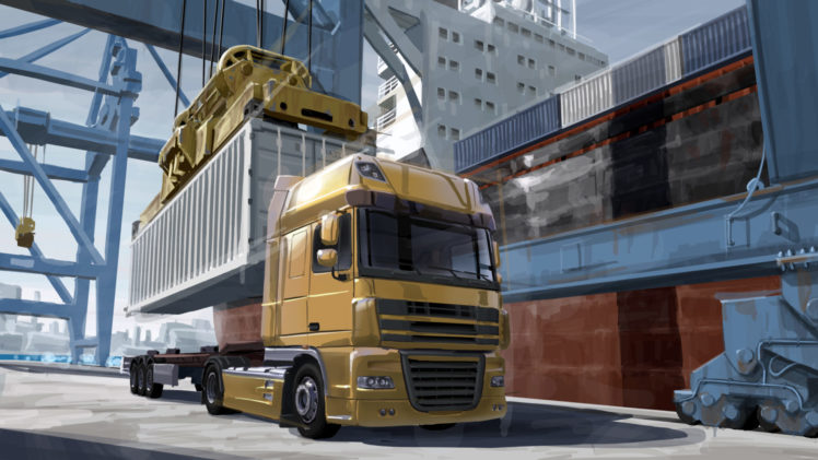 game, Euro, Truck, Simulator, 2, Tractor, Truck, Semi, Rigs, Rig HD Wallpaper Desktop Background