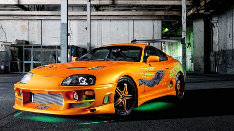 vehicles, Tuning, Toyota, Supra, Green, Neon, The, Fast, And, The, Furious, Orange, Cars HD Wallpaper Desktop Background