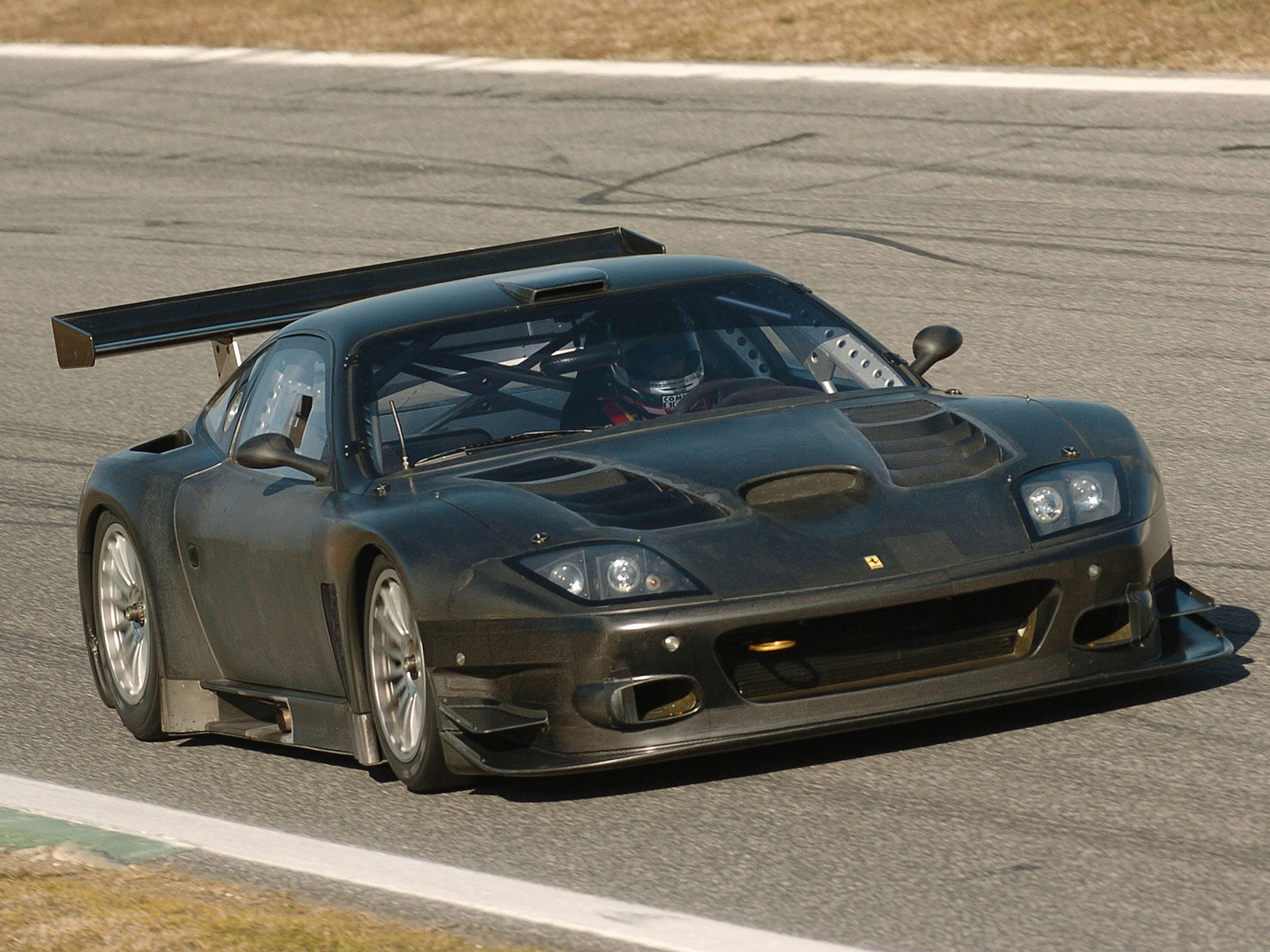 2005, Ferrari, 575, Gtc, Evoluzione, Race, Racing, Supercar, Supercars Wallpaper