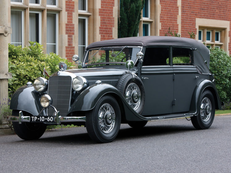 1937, Mercedes, Benz, 320, Pullman, Cabriolet, W142, Luxury, Retro HD Wallpaper Desktop Background