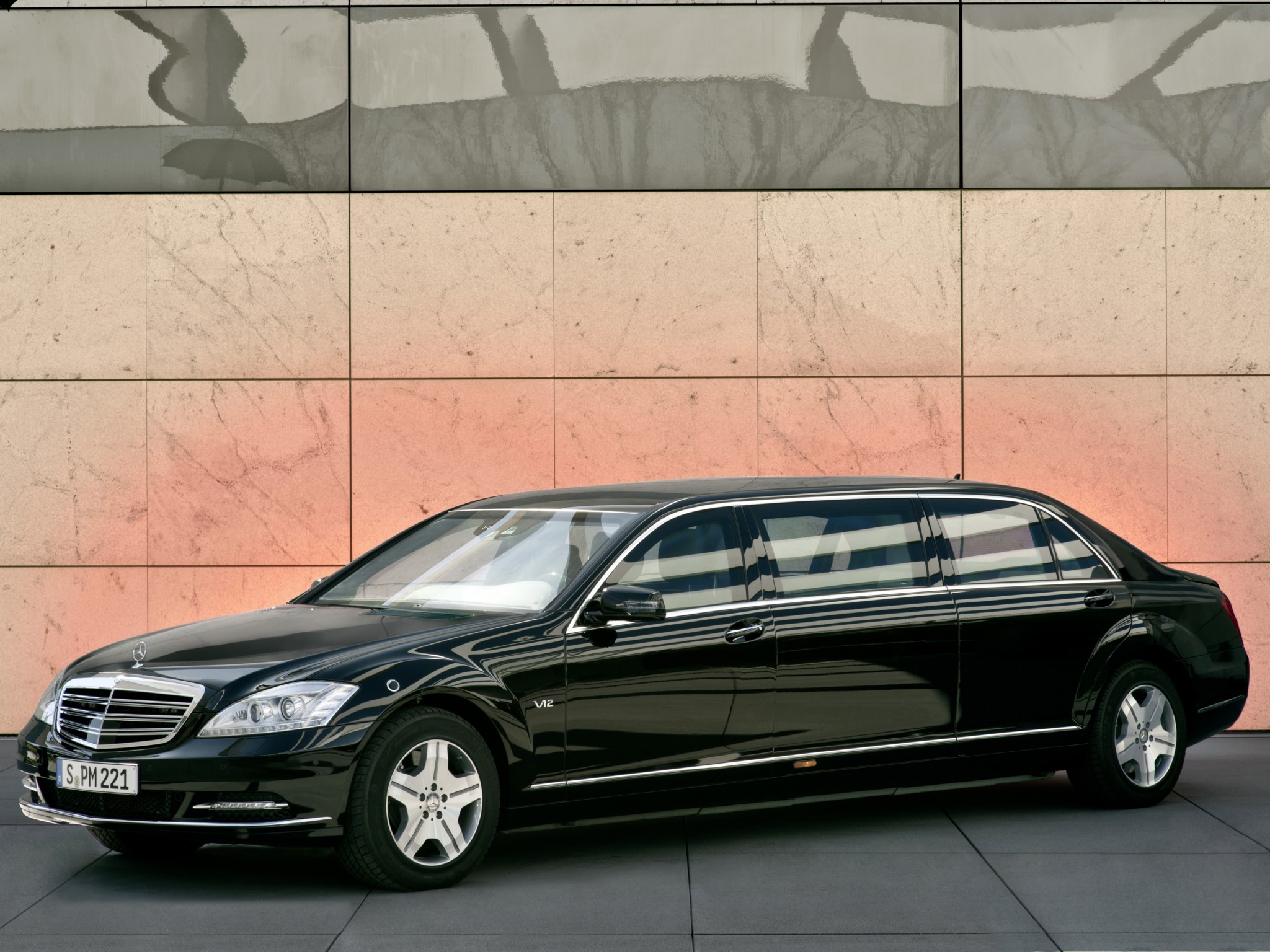 2010, Armored, Mercedes, Benz, S, 600, Guard, Pullman, W221, Luxury Wallpaper