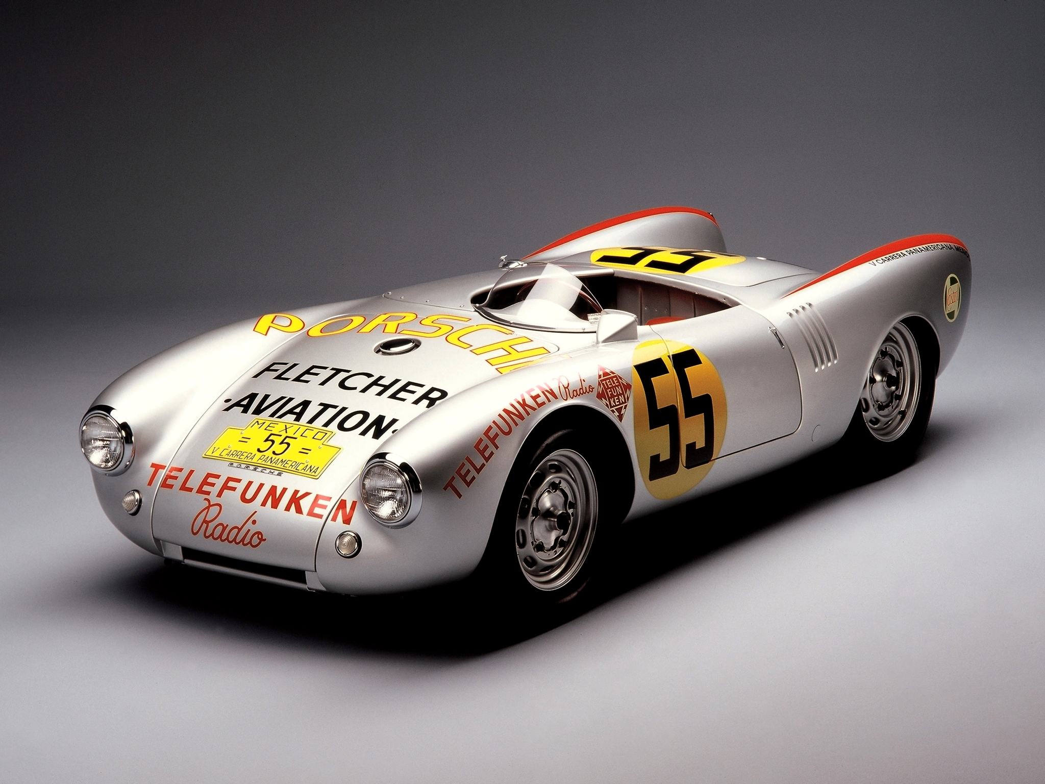 1954, Porsche, 550, R s, Spyder, Carrera, Panamericana, Race, Racing, Retro Wallpaper