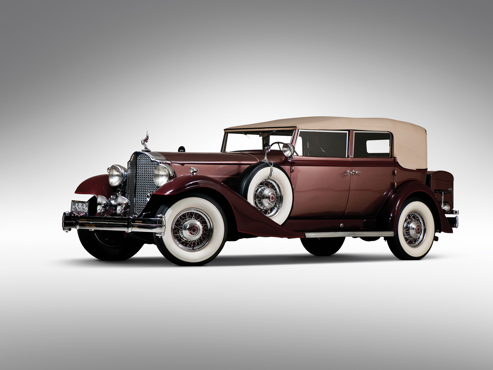 1933, Packard, Twelve, Convertible, Sedan, 1005 640, Luxury, Retro Wallpaper