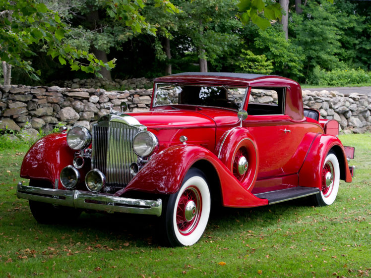 1934, Packard, Eight, Coupe, 1101 718, Luxury, Retro HD Wallpaper Desktop Background