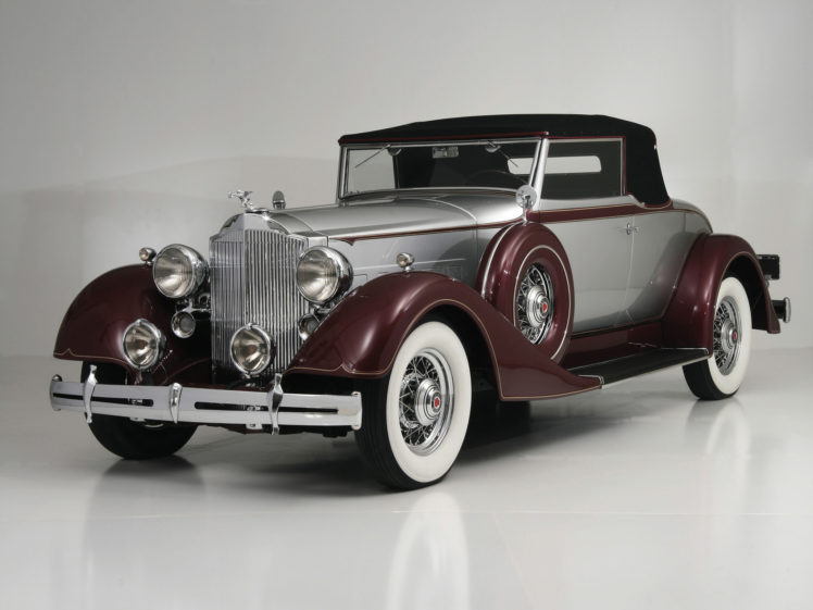 1934, Packard, Eight, Coupe, Roadster, Luxury, Retro HD Wallpaper Desktop Background