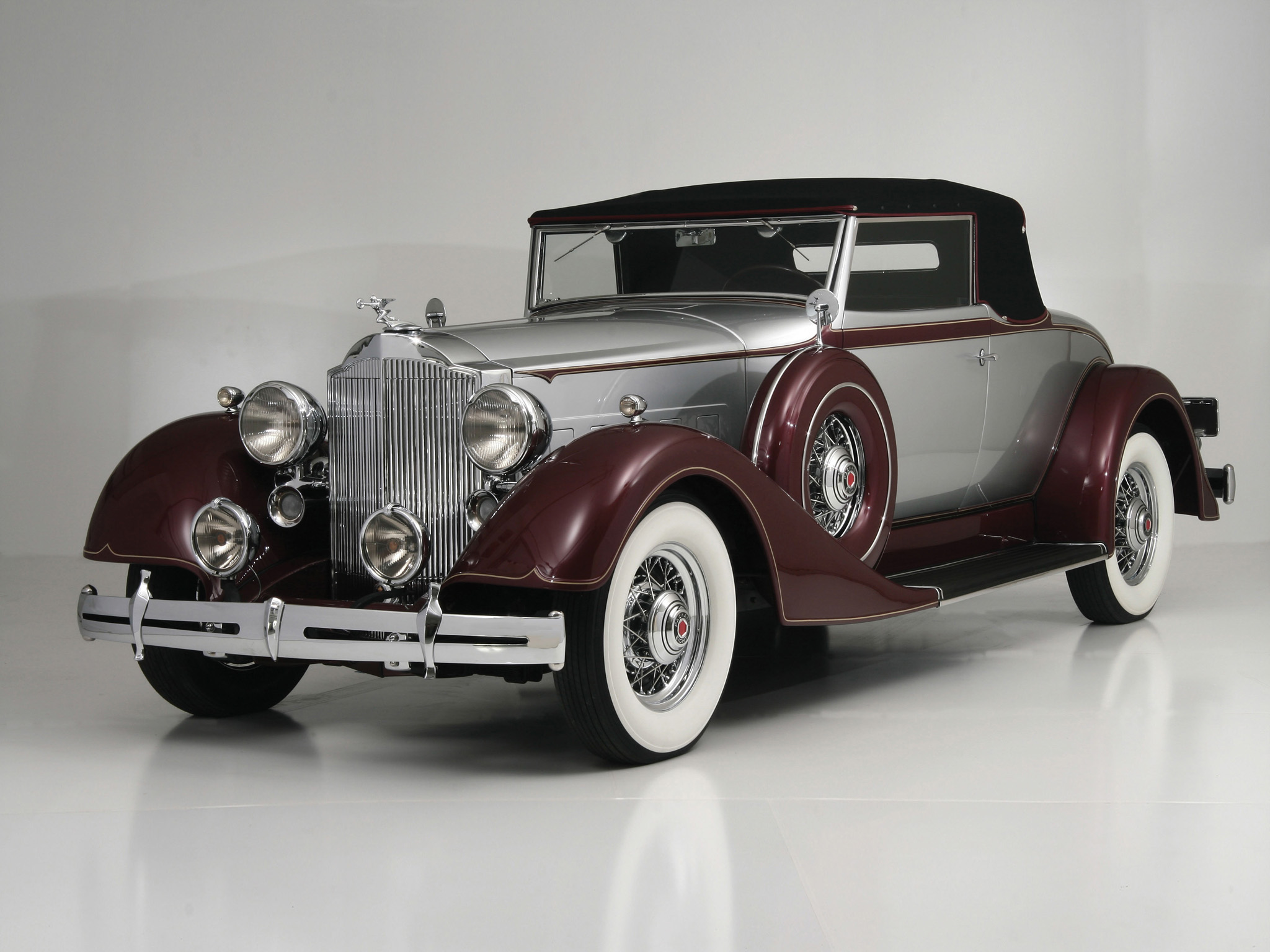 1934, Packard, Eight, Coupe, Roadster, Luxury, Retro Wallpaper