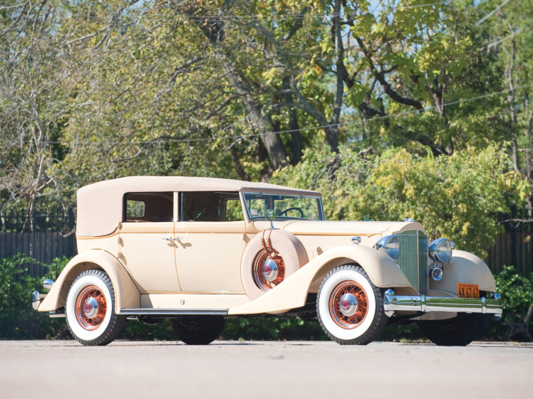 1934, Packard, Twelve, Convertible, Sedan, 1107 743, Luxury, Retro HD Wallpaper Desktop Background