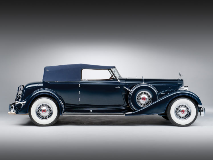 1934, Packard, Twelve, Convertible, Victoria, Dietrich, Luxury, Retro HD Wallpaper Desktop Background