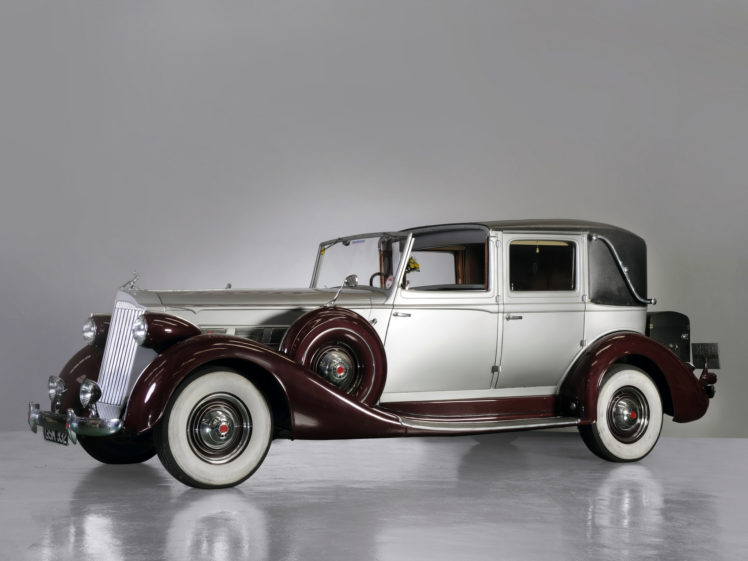 1937, Packard, Super, Eight, Town, Car, By, Brewster, 1501 209, Luxury, Retro HD Wallpaper Desktop Background