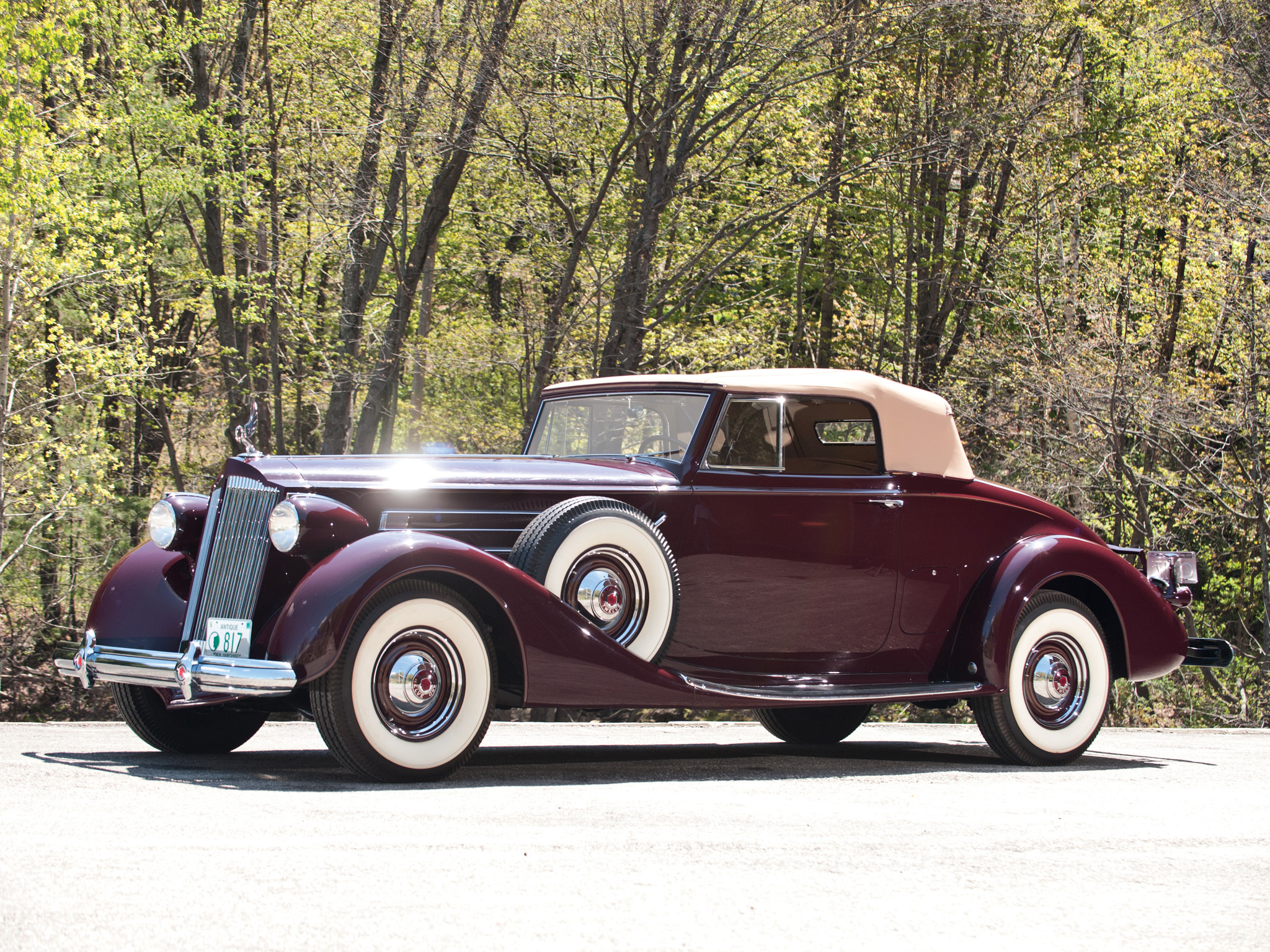 1937, Packard, Twelve, Convertible, Victoria, 1507 1027, Luxury, Retro Wallpaper