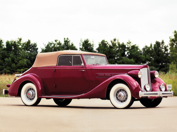 1935, Packard, Eight, Convertible, Victoria, 1201 807, Retro, Luxury HD Wallpaper Desktop Background