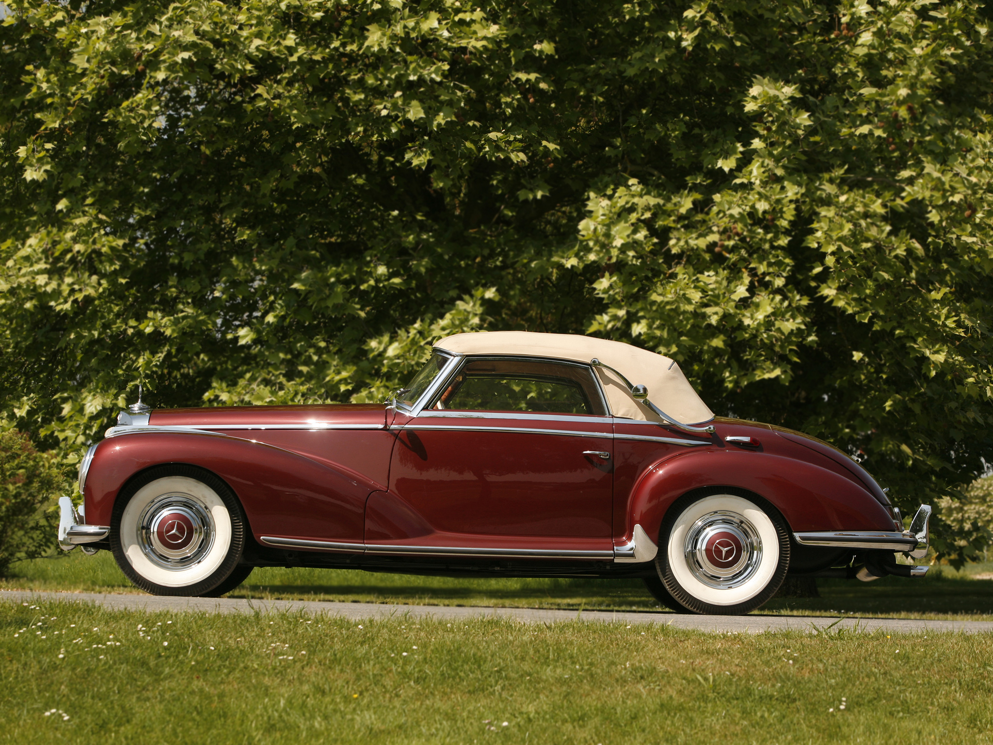 1951, Mercedes, Benz, 300 s, Cabriolet, A, W188, Retro, Luxury Wallpaper