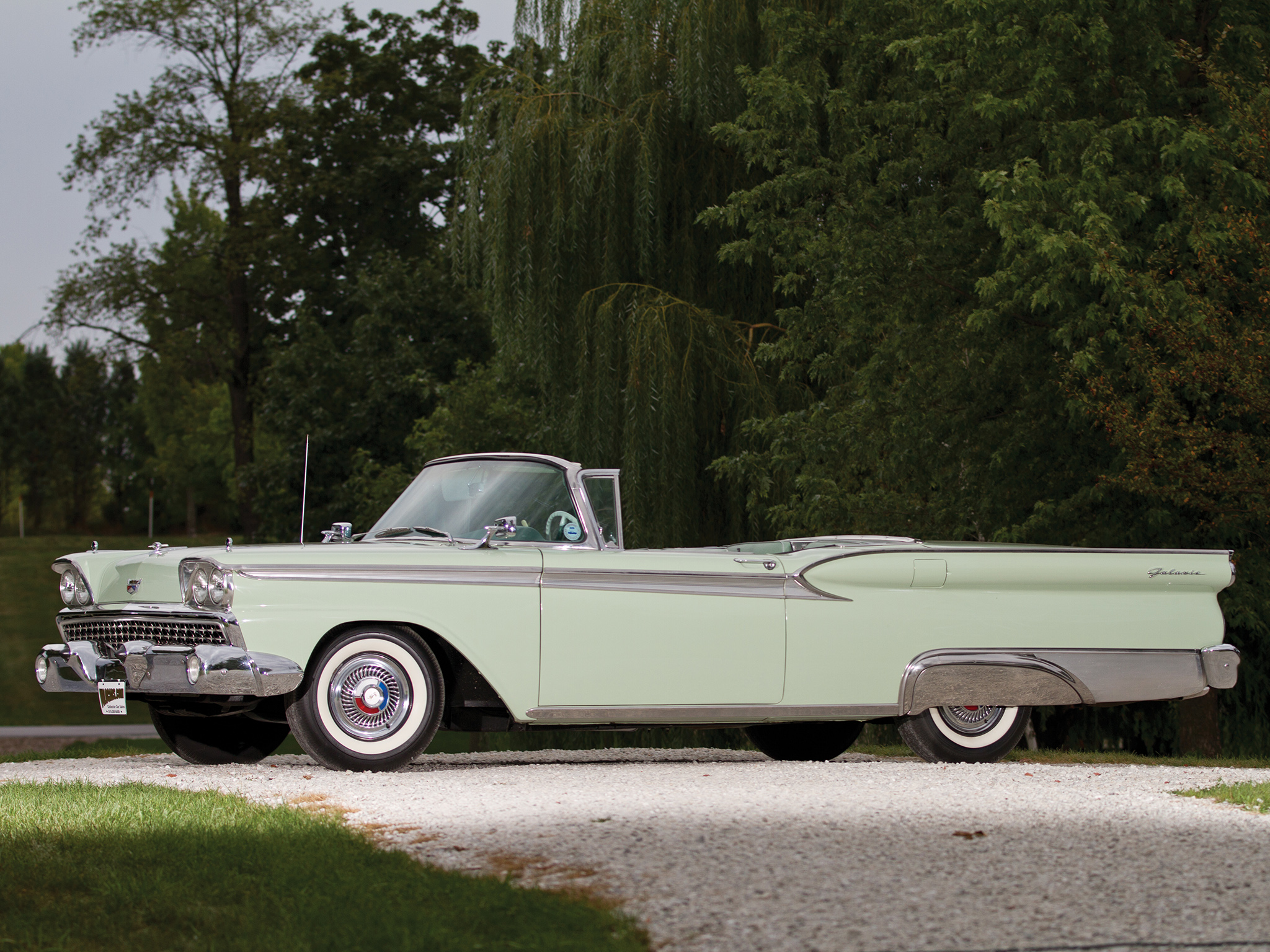 1959, Ford, Galaxie, Skyliner, Retractable, Hardtop, 51a, Retro, Hd Wallpaper