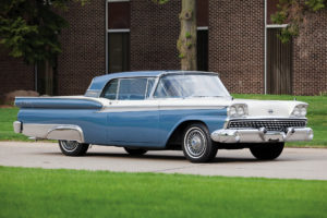 1959, Ford, Galaxie, Skyliner, Retractable, Hardtop, 51a, Retro