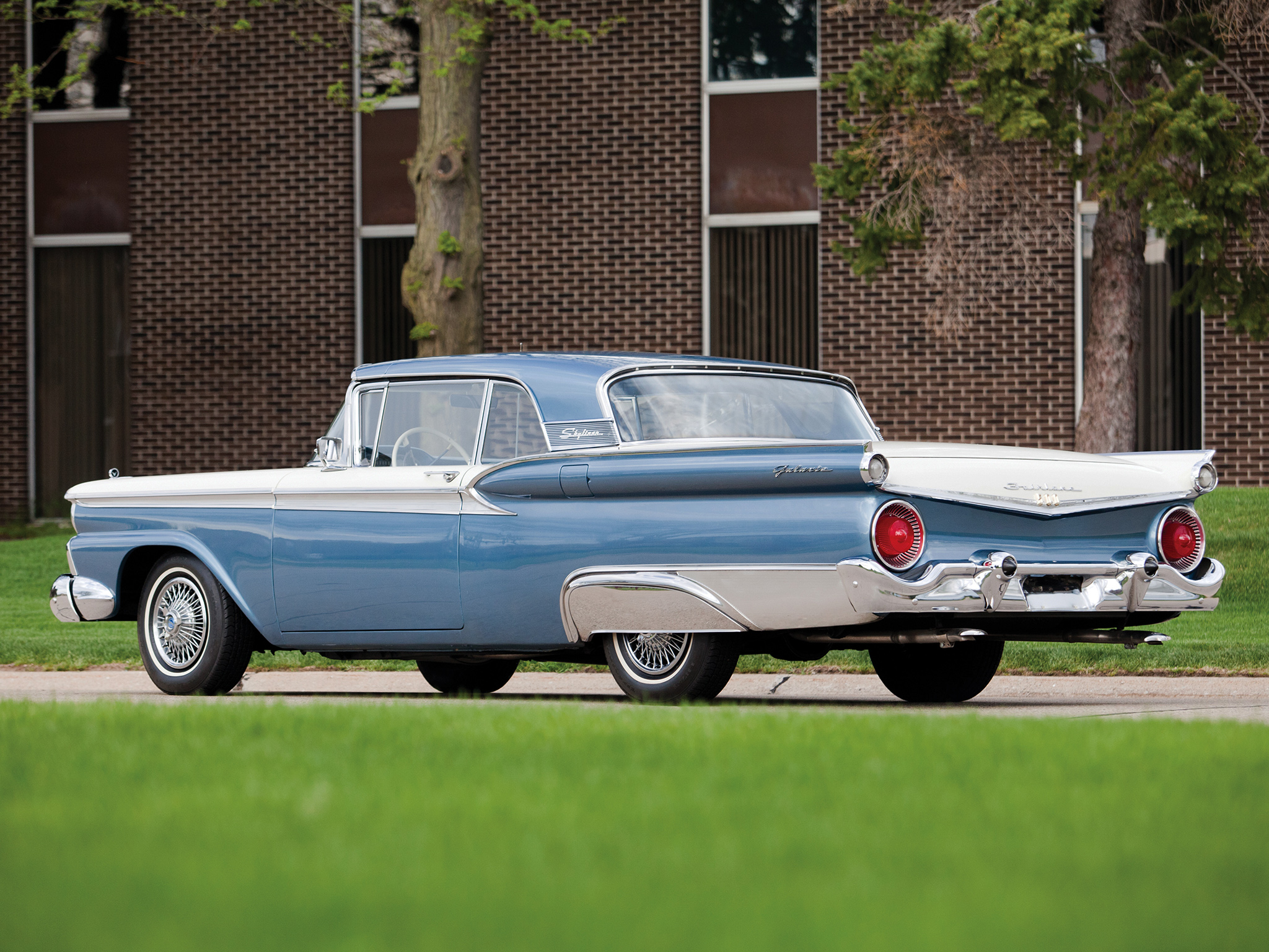 1959, Ford, Galaxie, Skyliner, Retractable, Hardtop, 51a, Retro Wallpaper