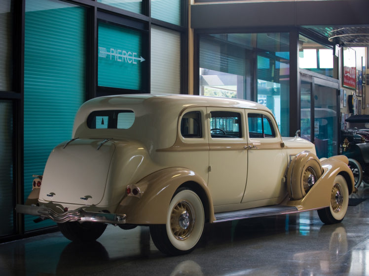 1936, Pierce, Arrow, Deluxe, 8, Touring, Sedan, Retro, Luxury HD Wallpaper Desktop Background