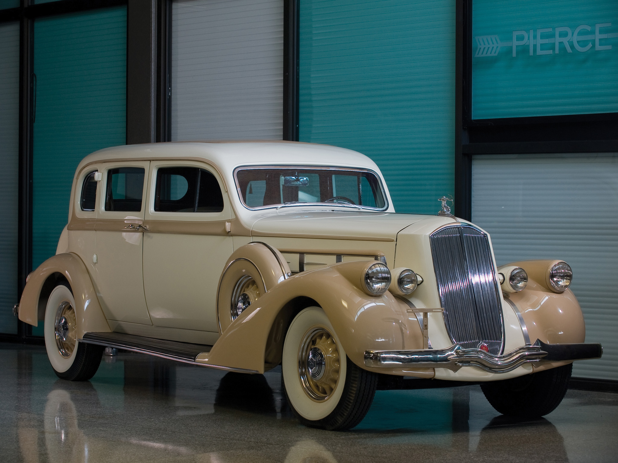 1936, Pierce, Arrow, Deluxe, 8, Touring, Sedan, Retro, Luxury Wallpaper