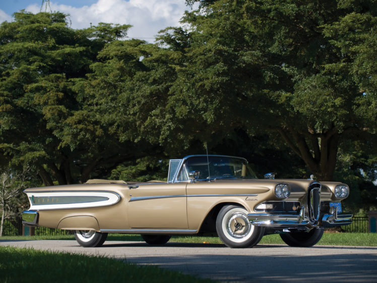 1958, Edsel, Citation, 2 door, Convertible, 76b, Retro, Gg HD Wallpaper Desktop Background