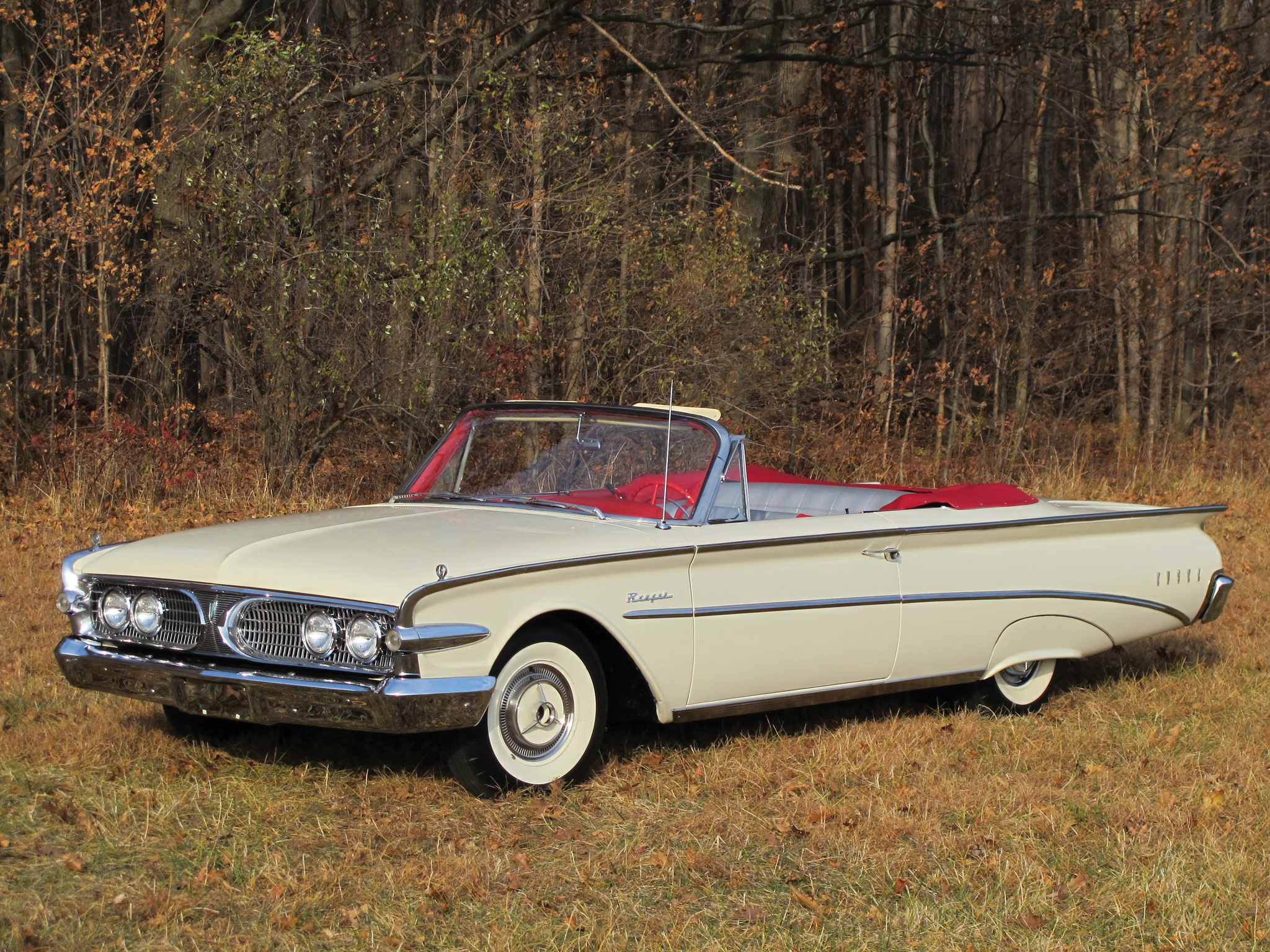 1960, Edsel, Ranger, 2 door, Convertible, 76b, Classic Wallpaper