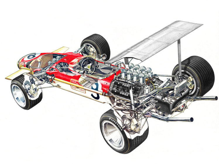 1968, Lotus, 49b, Formula, One, F 1, Race, Racing, Engine, Interior HD Wallpaper Desktop Background