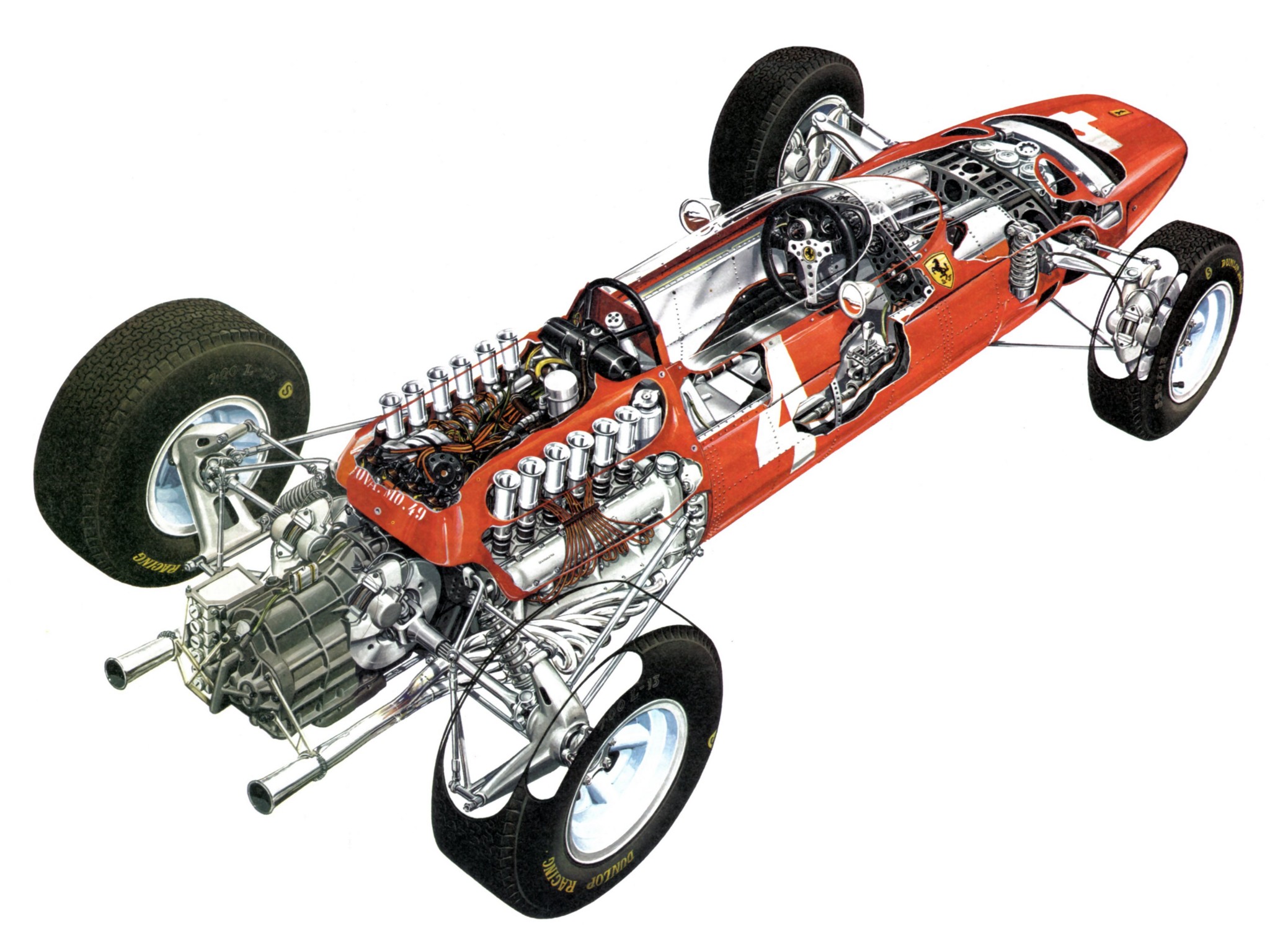 1964, Ferrari, 158, Formula, One, F 1, Race, Racing, Interior, Engine Wallpaper