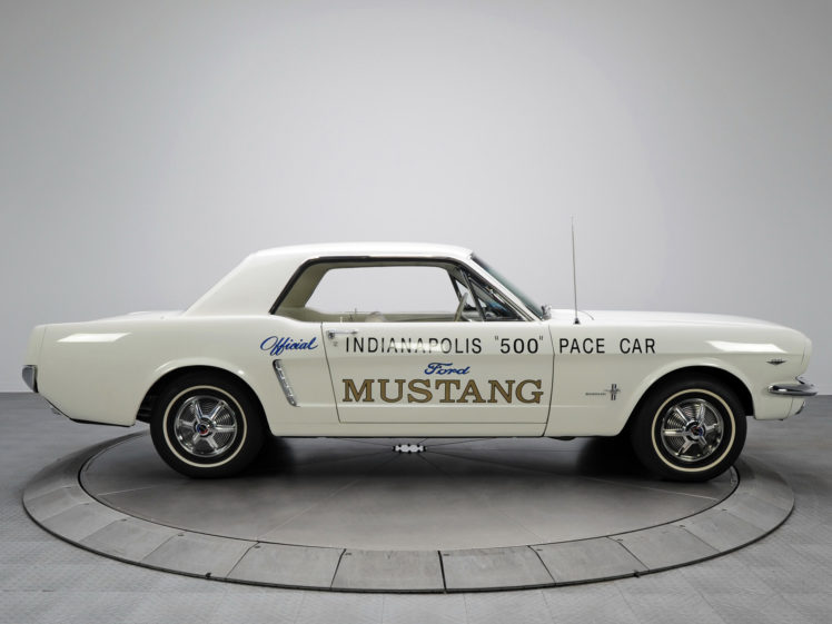 1964, Ford, Mustang, Coupe, Indy, 500, Pace, Car, Muscle, Classic, Race, Racing HD Wallpaper Desktop Background