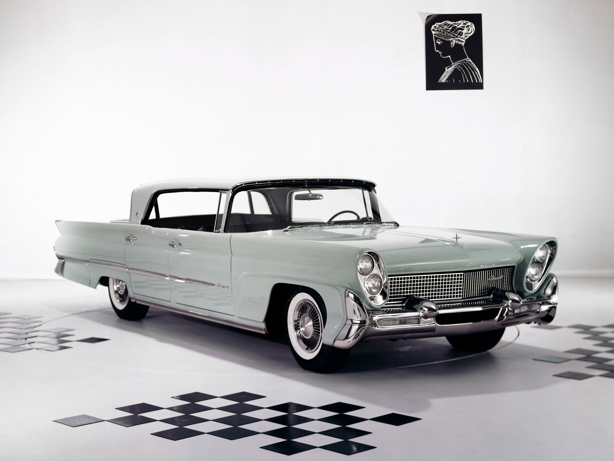 1958, Lincoln, Continental, Mark, Iii, Landau, 75a, Luxury, Retro Wallpaper