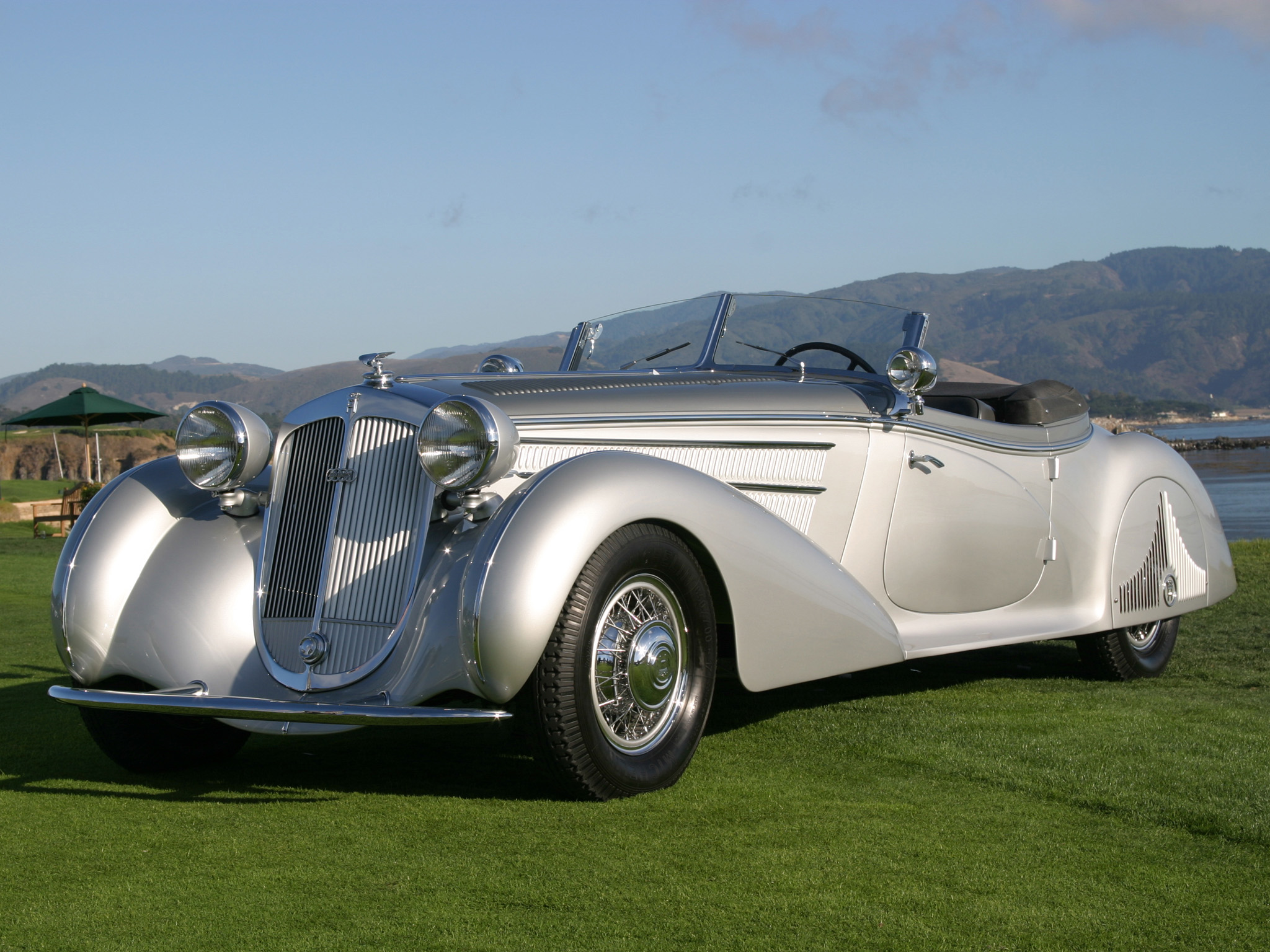 1938, Horch, 853, Special, Roadster, By, Erdmann, And, Rossi, Retro, Luxury, Convertible, Hs Wallpaper