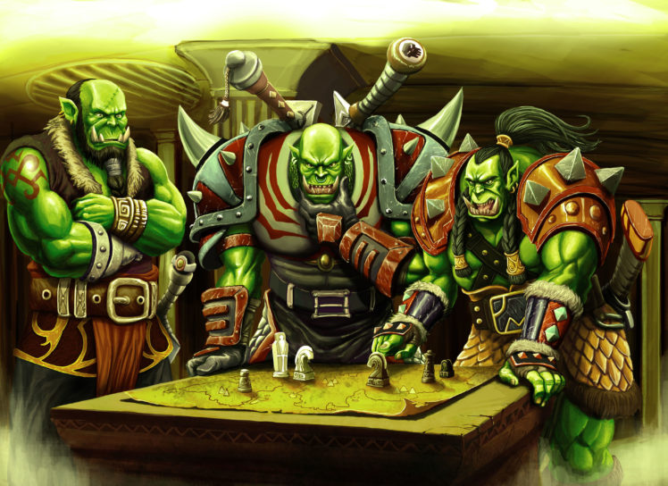 world, Of, Warcraft, Wow, Orc, Warrior, Table, Game, Fantasy HD Wallpaper Desktop Background