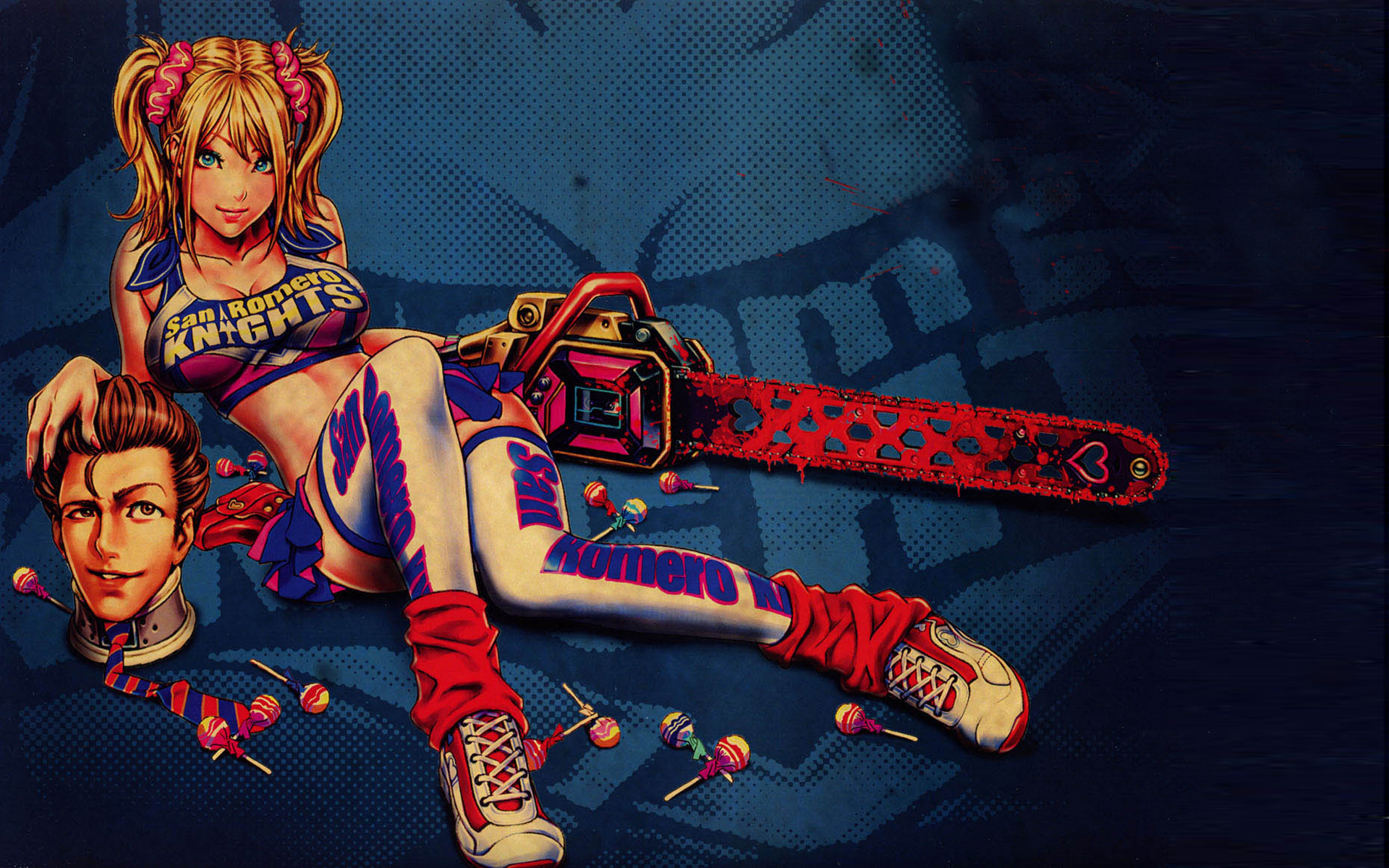 Lollipop Chainsaw Sexy Babe Blonde Wallpapers Hd Desktop And