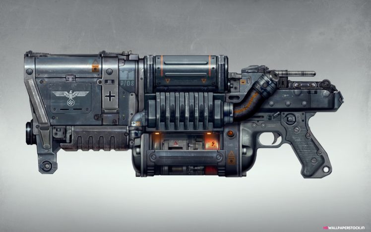 wolfenstein, Weapon, Gun, Sci fi HD Wallpaper Desktop Background