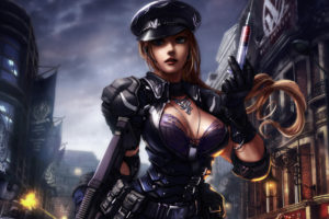 zombir, Online, Dark, Gothic, Sexy, Babe, Cleavage, Brunette, Warrior