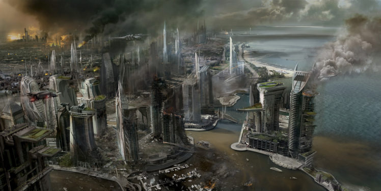 killzone, Shadow, Fall, Sci fi, Spaceship, Apocalyptic HD Wallpaper Desktop Background