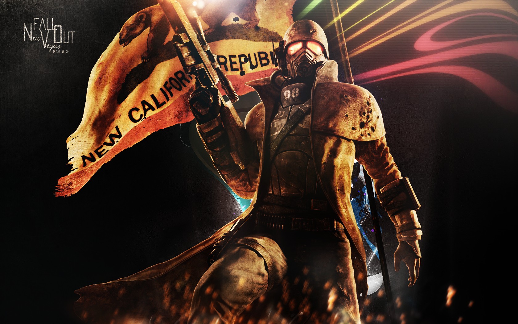 fallout, Sci fi, Warrior, Mask, Weapon, Gun Wallpaper