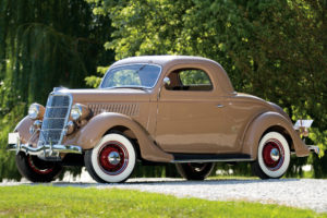 1935, Ford, V8, Deluxe, 3 window, Coupe, 48 720, Retro, V 8, Dd