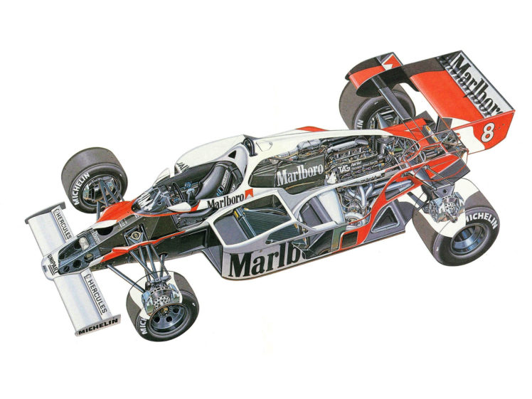 1984, Mclaren, Mp4 2, Formula, One, F 1, Race, Racing, Interior, Engine HD Wallpaper Desktop Background