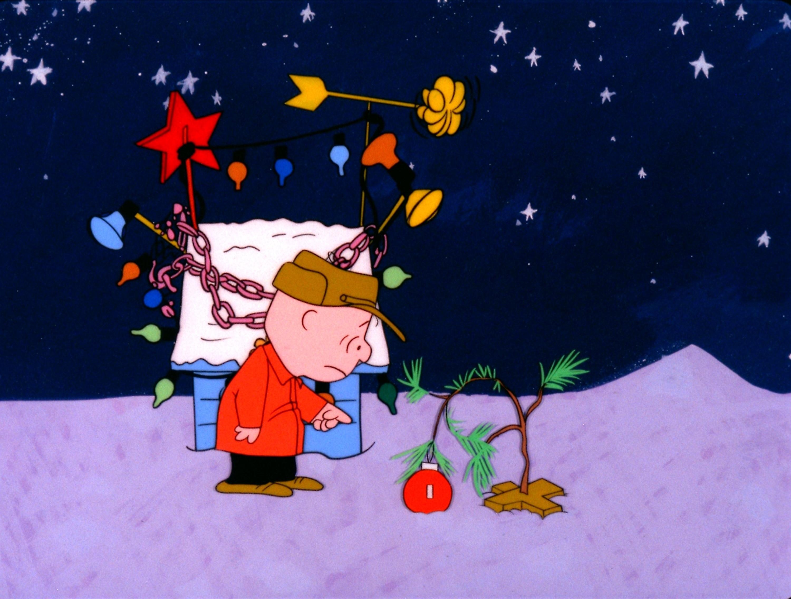 charlie, Brown, Peanuts, Comics, Christmas Wallpaper