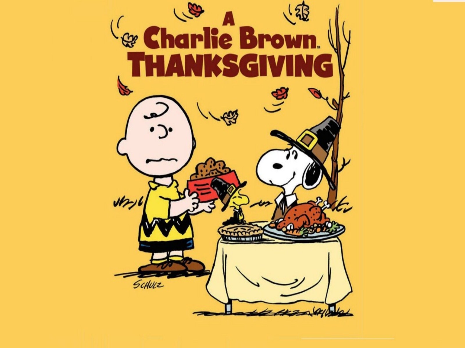 charlie, Brown, Peanuts, Comics, Snoopy, Thankgiving Wallpaper