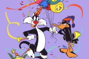 daffy, Looney, Toons, Sylvester, Birthday