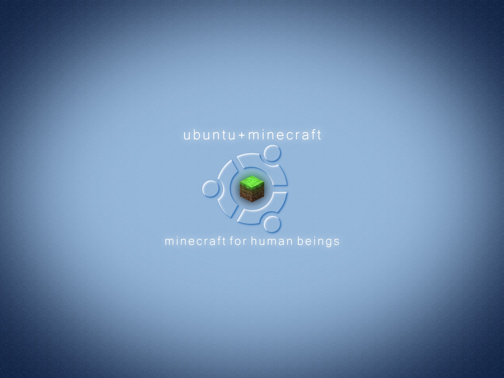 ubuntu, Minecraft Wallpaper