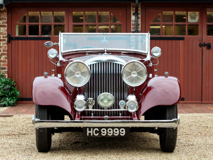 1934, Bentley, Drophead, Coupe, By, Vanden, Plas, Retro, Luxury, Convertible HD Wallpaper Desktop Background