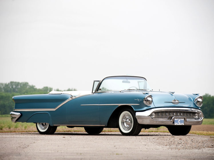 1957, Oldsmobile, 98, Convertible, Luxury, Retro, 9 8 HD Wallpaper Desktop Background