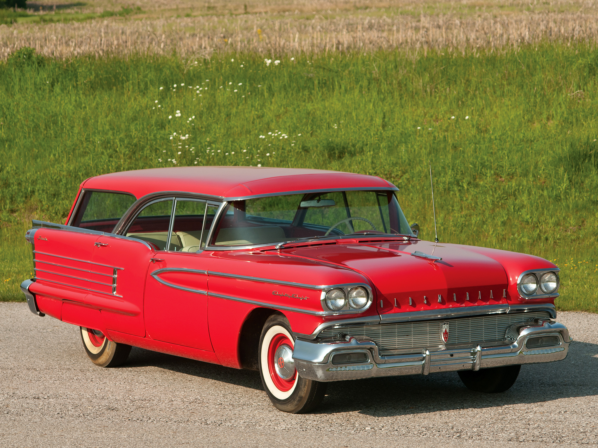 1958, Oldsmobile, Dynamic, 88, Fiesta, Holiday, Stationwagon,  3695 , Retro, 8 8 Wallpaper